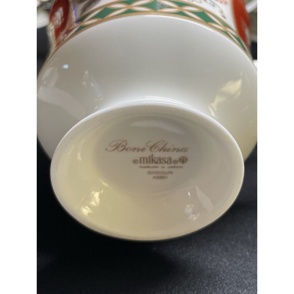 Vintage 1978 Mikasa Bone China Footed Tea Coffee Cups Shogun Set‎ of 9 Cups - Picture 3 of 6